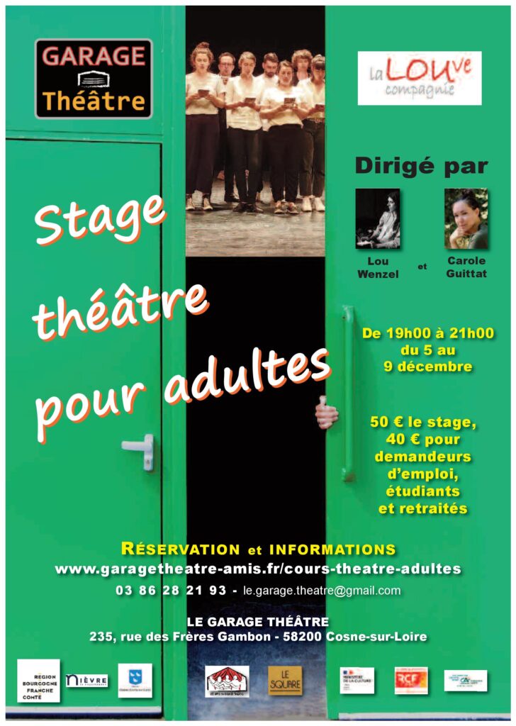 affiche stage théâtre