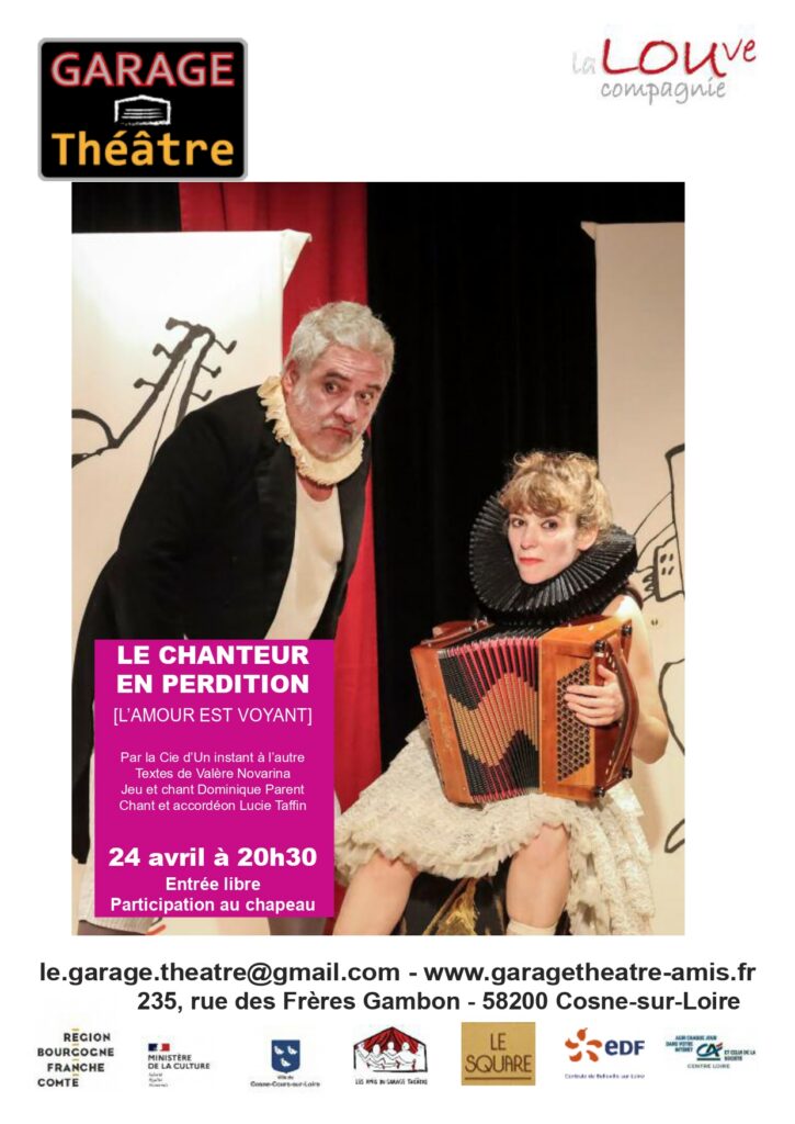 Le chanteur en perdition - Le Garage Théâtre