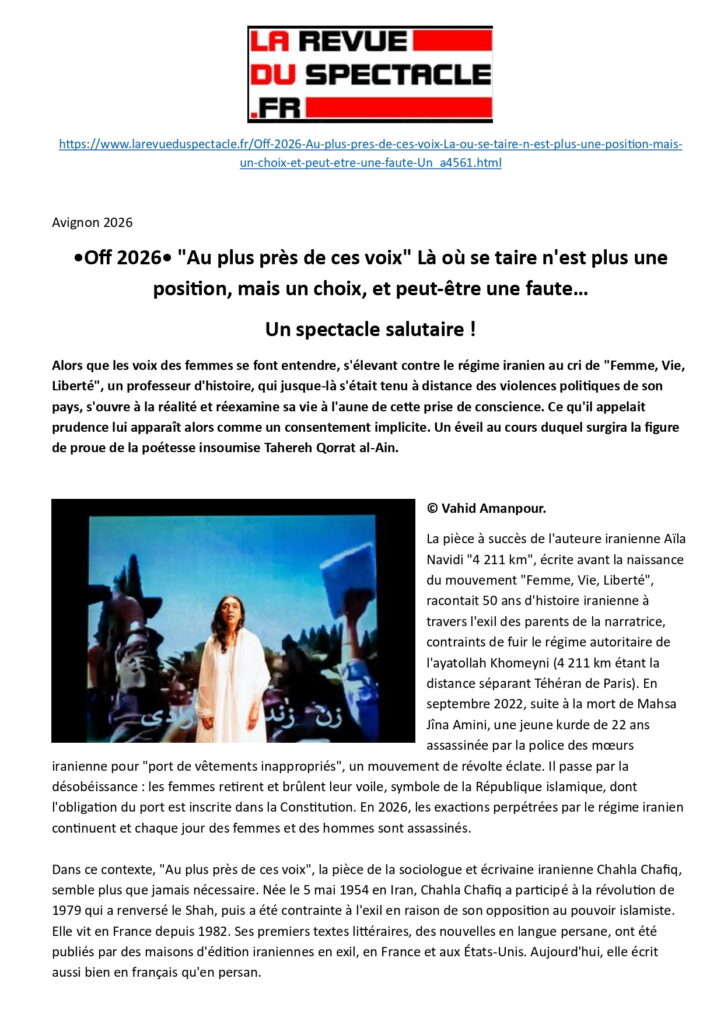 Au plus près de ces voix